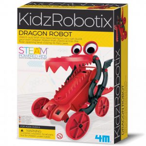 משחק הרכבה רובוט דרקון חשמלי DIY לילדים 4M