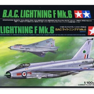 קיט הרכבה מודל מטוס קרב דגם B.A.C. Lightning F.Mk.6 סקלה 1:100 47 חלקים