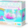 ערכת גידול קריסטלים ליצירת חממת חדי קרן מגבישים Unicorn Crystal Terrarium מבית 4M ארה"ב