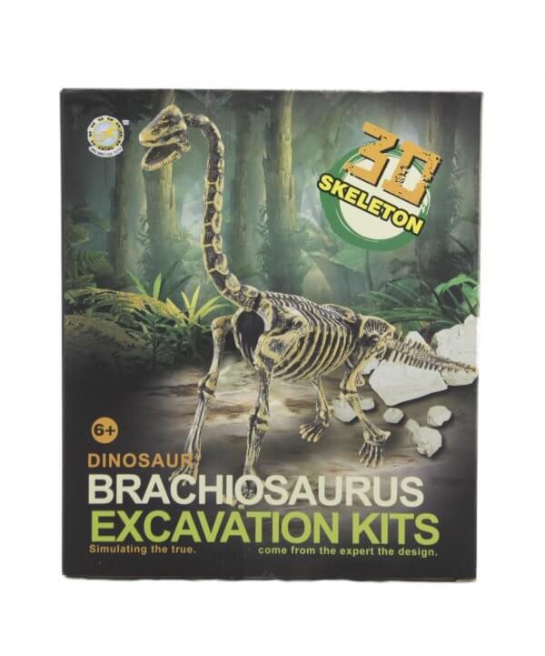 חפירת שלד דינוזאור Brachiosaurus ערכת טבע ומדע